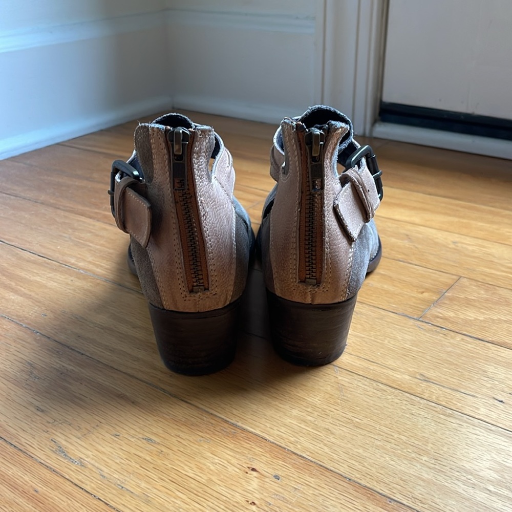 Rebels Grey Booties With Brown Strap - image 2